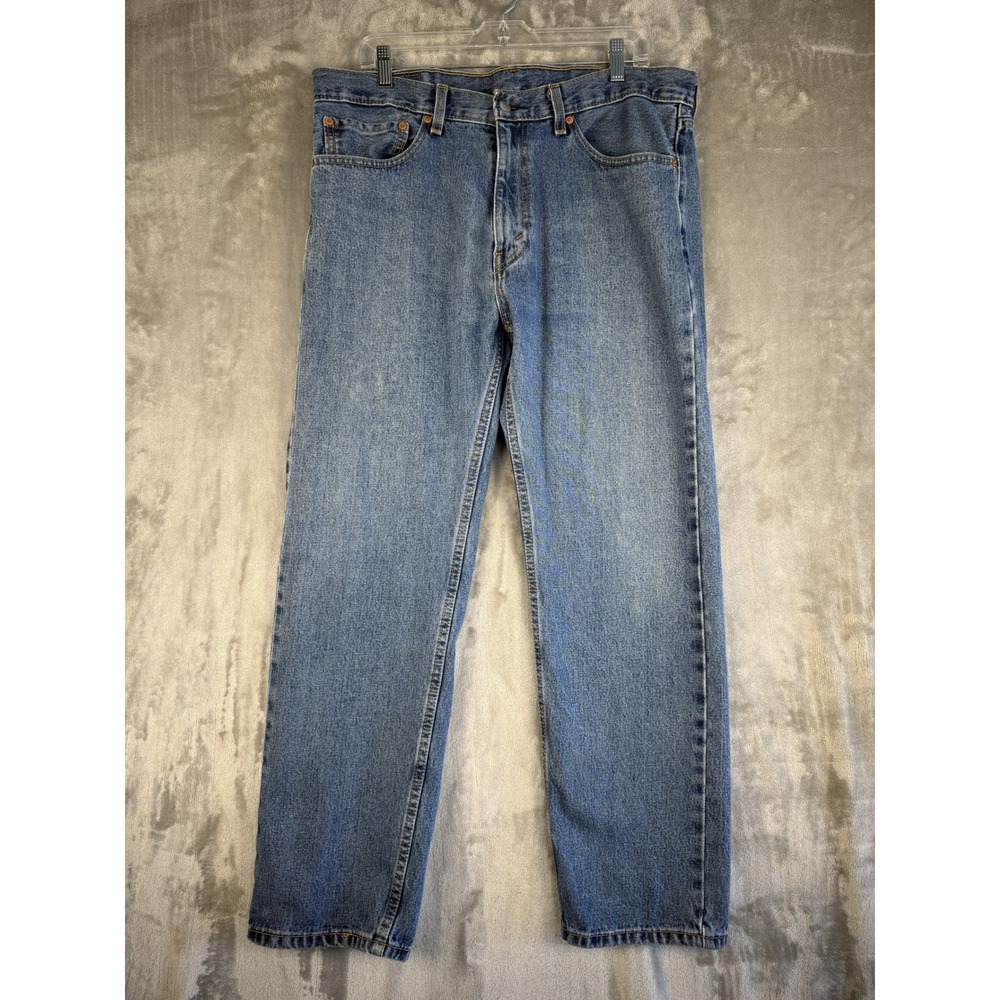Levi Strauss & Co 505 Jeans Mens‎ W36 L30 Blue Denim Straight Leg Casual
